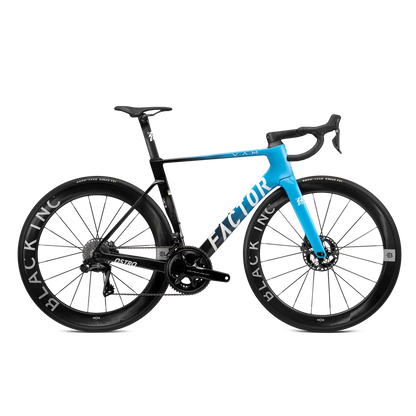 Factor - Ostro VAM 2.0 Premium Complete Road Bikes Factor Gloss Blue Sram RED with Powermeter 