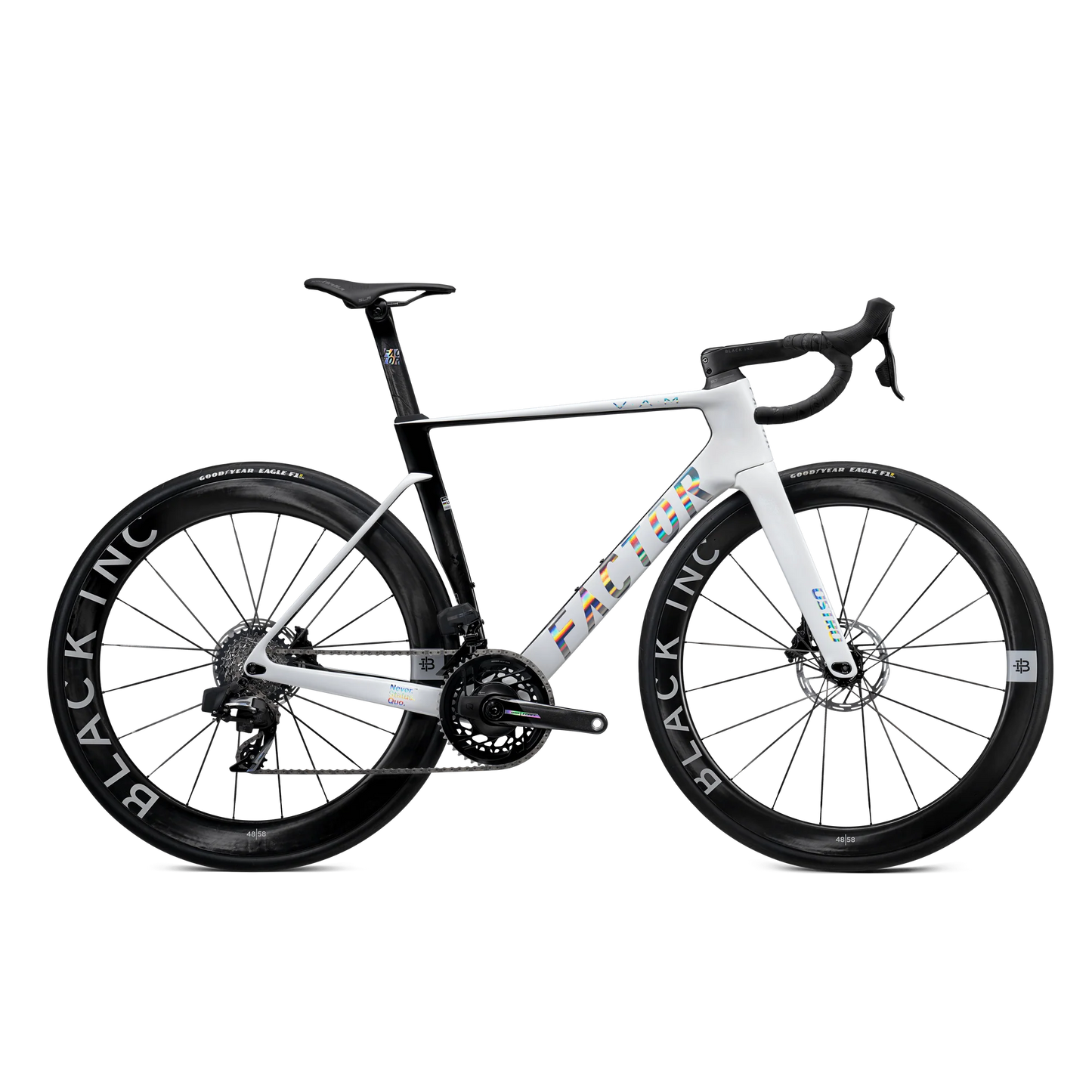 Factor - Ostro VAM 2.0 Premium Complete Road Bikes Factor White Chrome Sram RED with Powermeter 