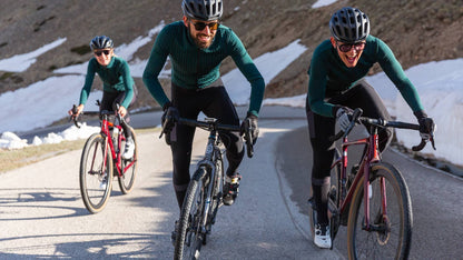 Jersey Long Irma Alpine Green Homme Long Sleeve Jerseys Café du Cycliste 