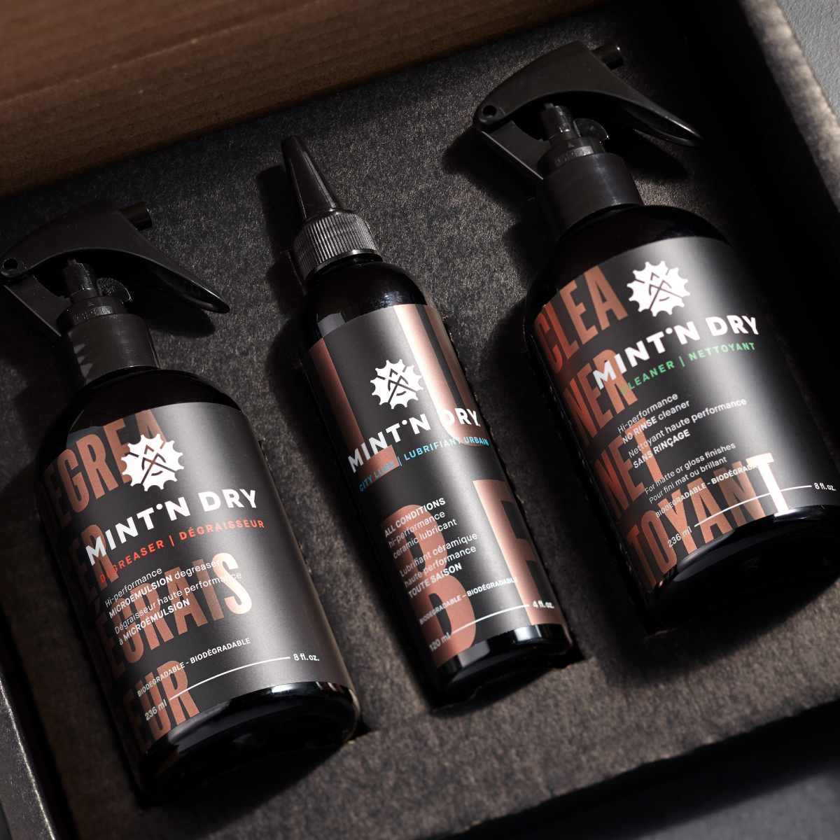 Kit d'Care Essentiels / All Conditions Lubricants Mint'N Dry 
