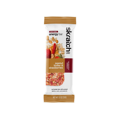 Skratch Labs - Anytime Energy bar Nutrition Skratch Peanut & Strawberry 