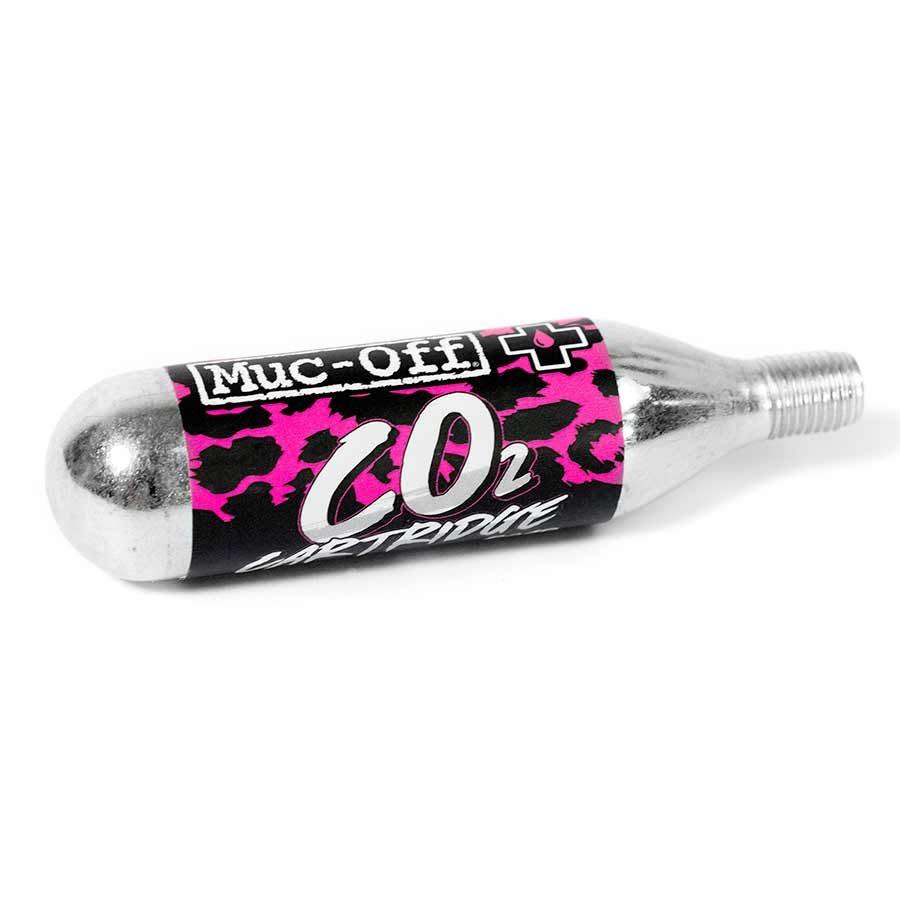 16g CO2 cartridges, with Muc-Off CO2 inflator threads 