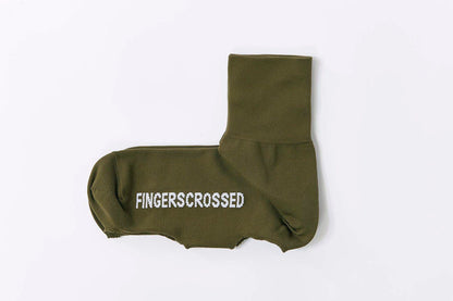 Olive Warmers Fingerscrossed Shoe Covers 