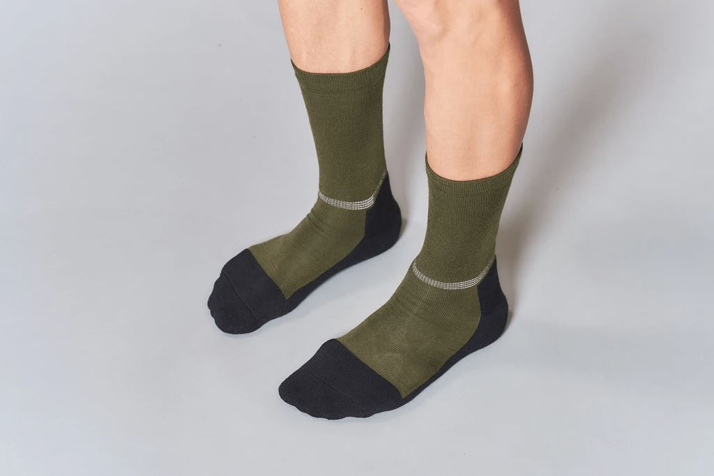 Socks Merino Olive Socks Fingerscrossed 