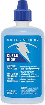 Clean Ride Lubricant White Lightning Lubricants 